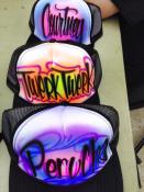 Airbrush Artist on Trucker Hats!