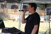 Summer Picnic DJ Making Announcements! 