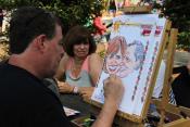 Caricature Artist on Custom Mats!