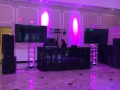 Prom DJ Set Up with screens for Zaps